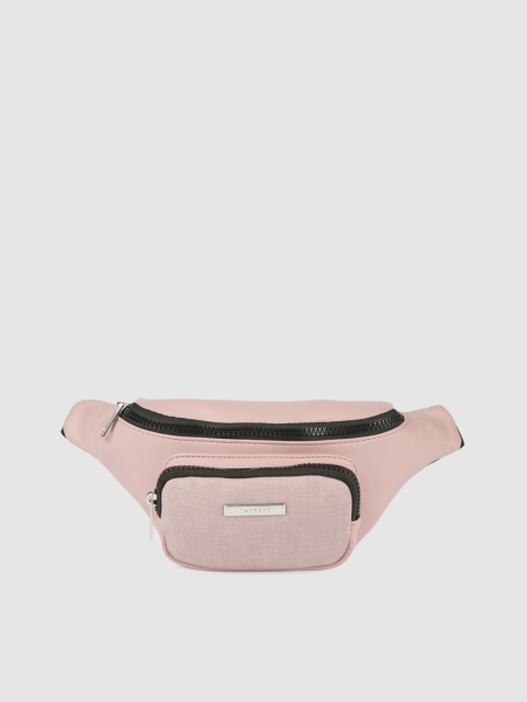 

Caprese Women Pink SHERRY Solid Fanny Waist Pouch