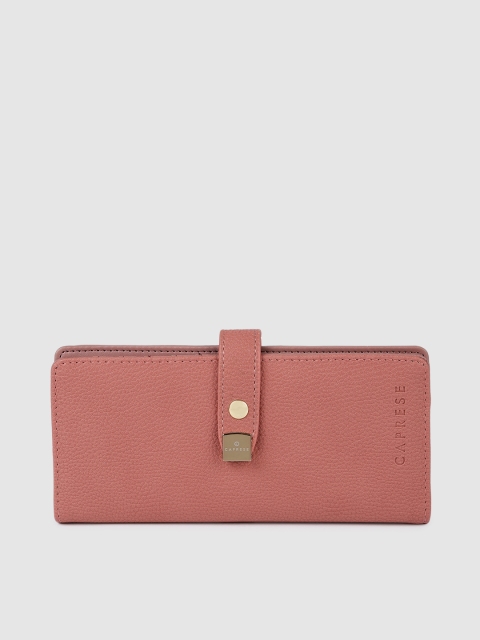 

Caprese Women Pink Solid Two Fold Wallet