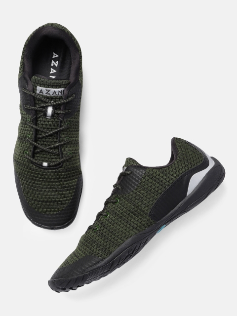 

Azani Men Olive Green Pixel Minimal Running Shoes