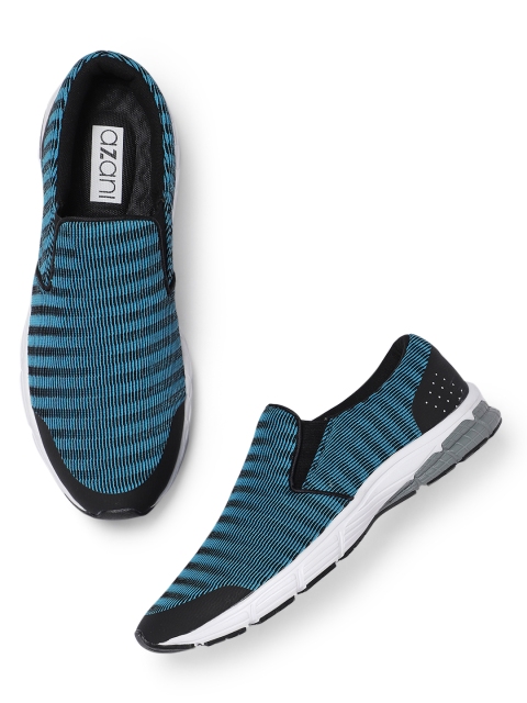 

Azani Men Blue & Black Binary Slip-on Walking and Training Shoes