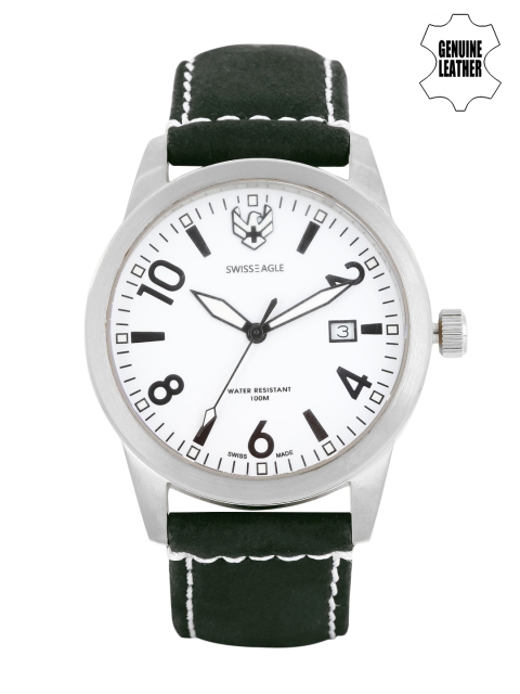 

Swiss Eagle Men White Dial Watch SE-9029-02