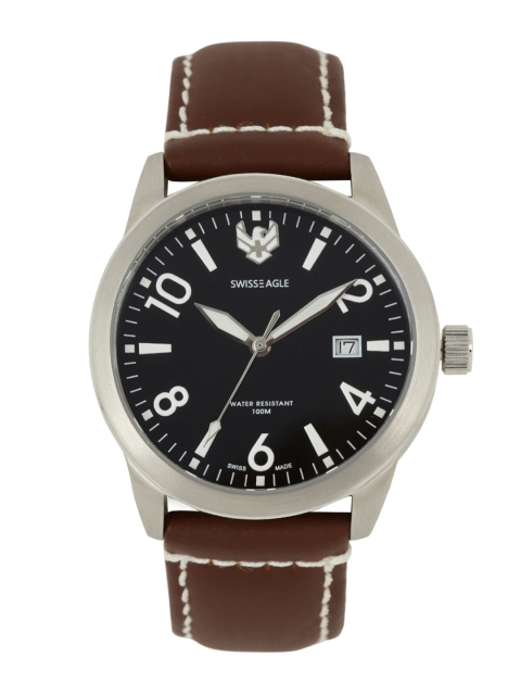 

Swiss Eagle Men Black Dial Watch SE-9029-03