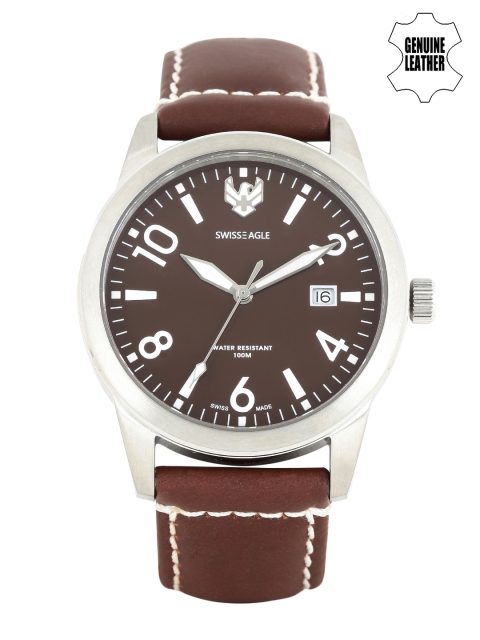 

Swiss Eagle Men Brown Dial Watch SE-9029-04