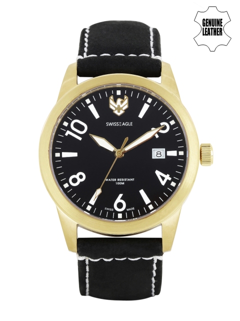 

Swiss Eagle Men Black Dial Watch SE-9029-05