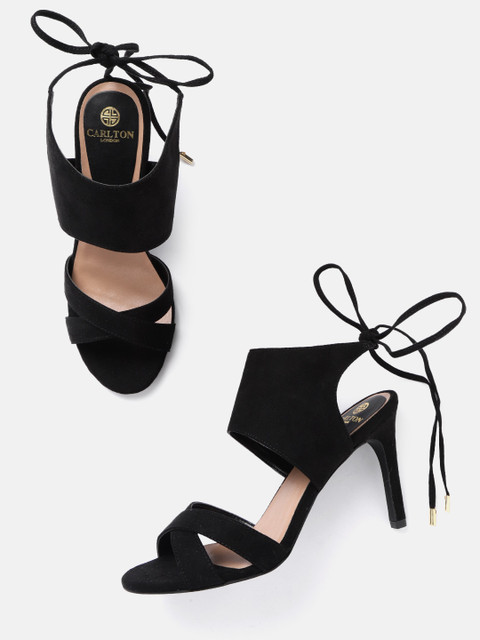 

Carlton London Women Black Solid Stilettos
