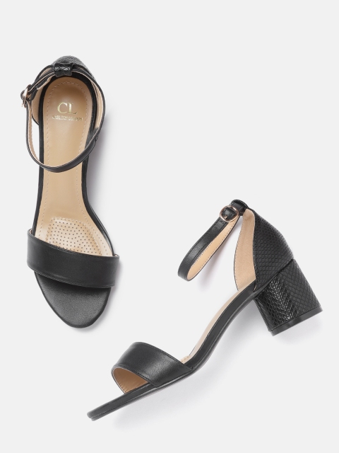 

Carlton London Women Black Solid Heels