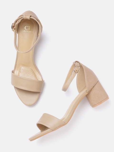 

Carlton London Women Beige Solid Heels