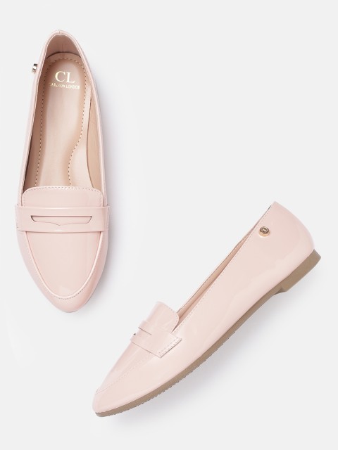 

Carlton London Women Pink Solid Penny Loafers