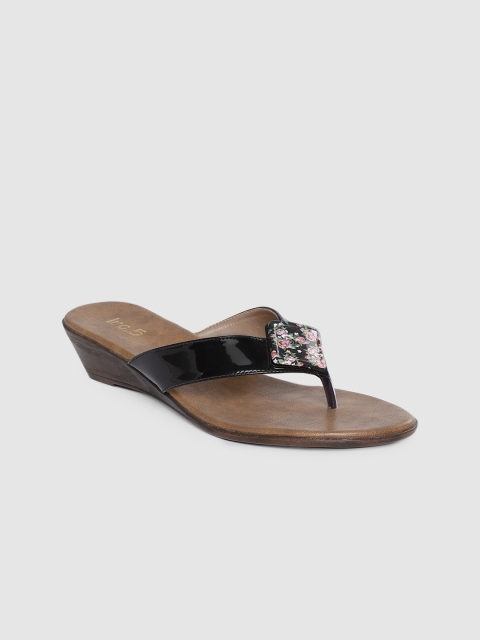

Inc 5 Women Black Solid Sandals