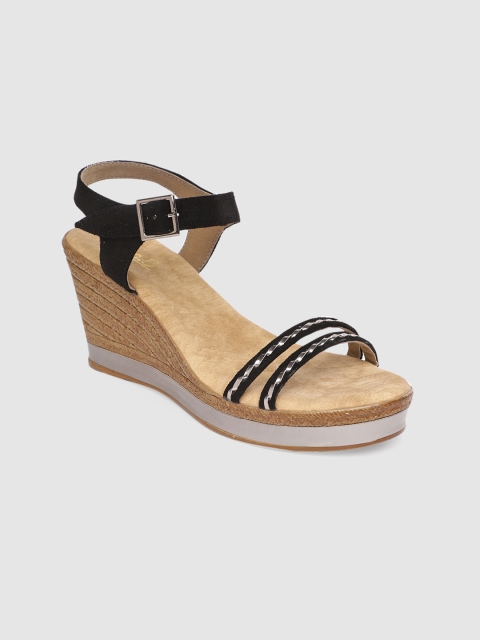 

Inc 5 Women Black Solid Sandals