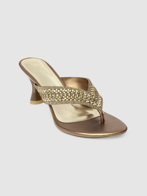 

Inc 5 Women Gold-Toned Embellished Sandals