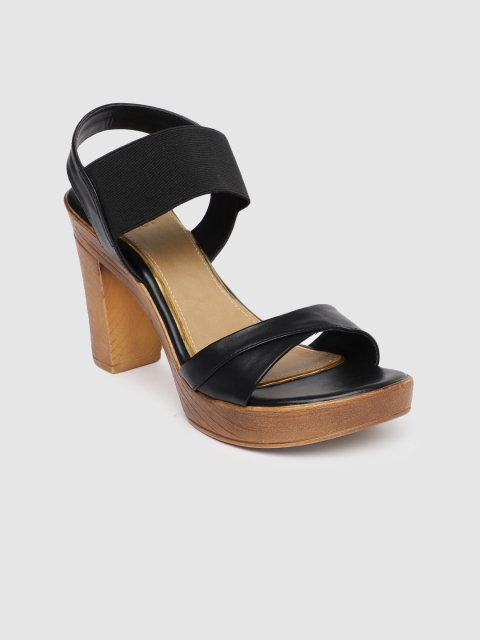 

Inc 5 Women Black & Brown Solid Platforms