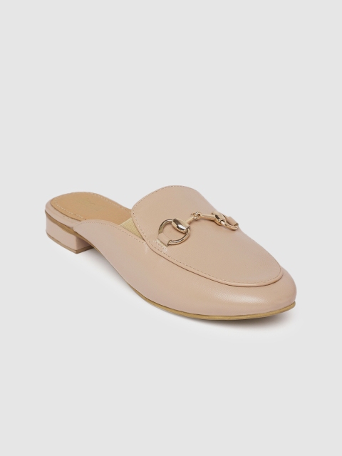 

Inc 5 Women Beige Solid Mules