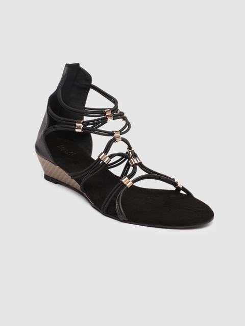 

Inc 5 Women Black Solid Open Toe Heels