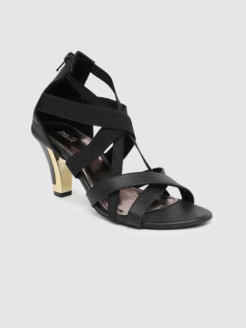 

Inc 5 Women Black Solid Sandals