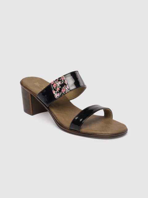 

Inc 5 Women Black Printed Open Toe Heels