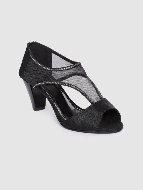 

Inc 5 Women Black Solid Peep Toes