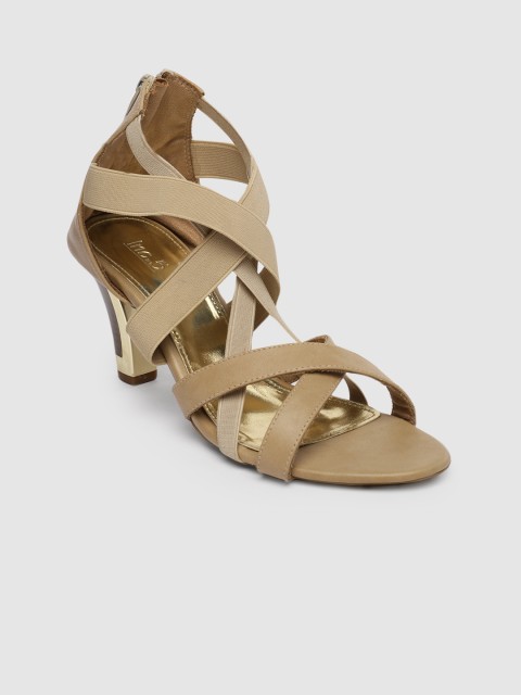

Inc 5 Women Beige Solid Open Toe Heels