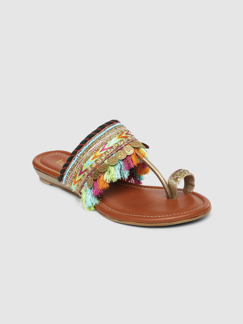 

Inc 5 Women Multicoloured Embellished One Toe Flats, Multi