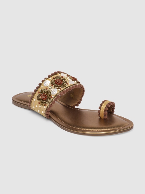 

Inc 5 Women Multicoloured Embellished One Toe Flats, Multi