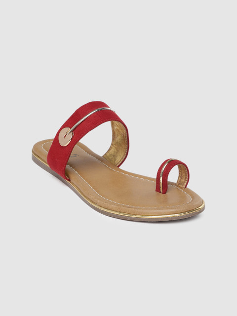 

Inc 5 Women Red Embellished One Toe Flats