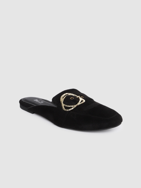 

Inc 5 Women Black Solid Mules