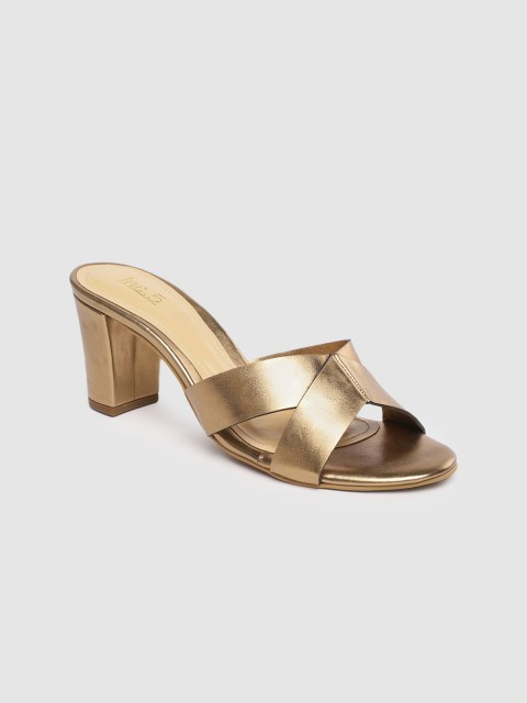 

Inc 5 Women Gold-Toned Solid Sandals