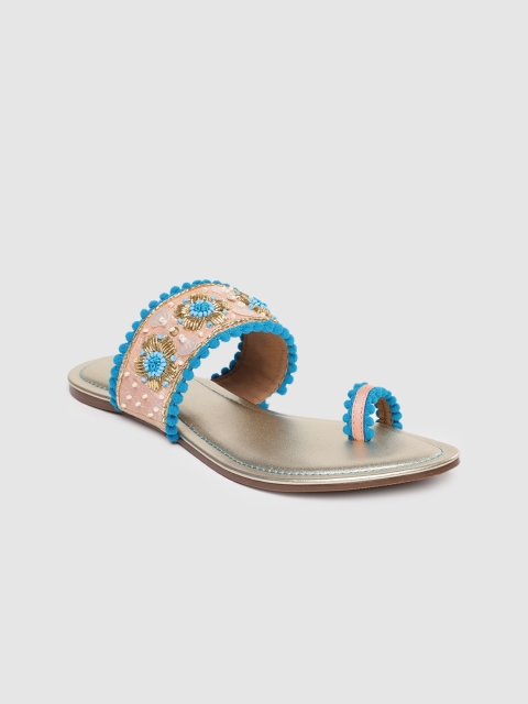 

Inc 5 Women Multicoloured Embellished One Toe Flats, Multi