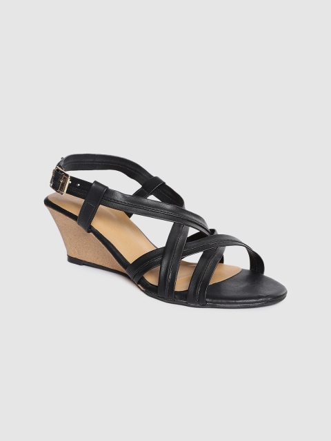 

Inc 5 Women Black Solid Sandals