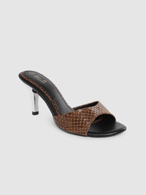 

Inc 5 Women Brown Textured Sandals