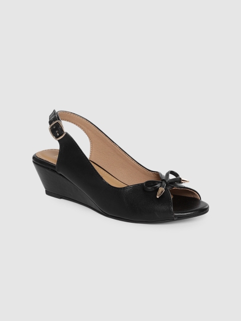 

Inc 5 Women Black Solid Peep Toes