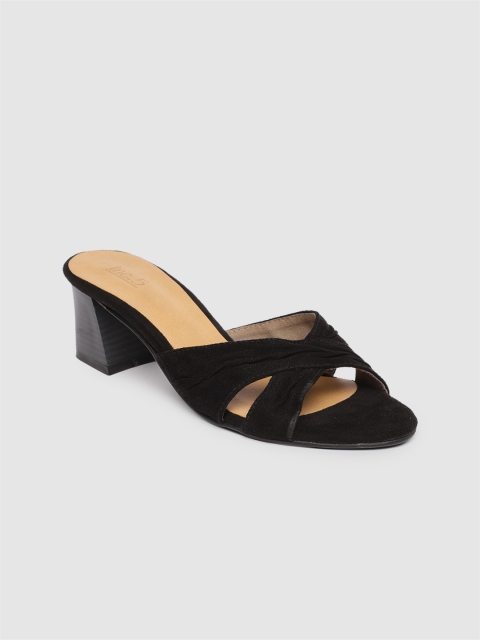 

Inc 5 Women Black Solid Sandals