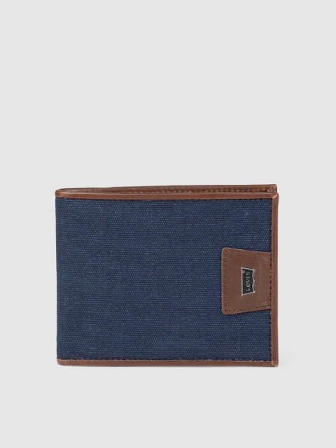 

Levis Men Blue Solid Two Fold Wallet