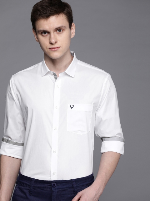 

Allen Solly Men White Sport Regular Fit Solid Smart Casual Shirt