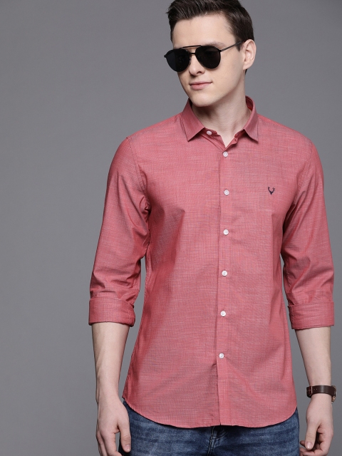 

Allen Solly Sport Men Red Ultra Slim Fit Solid Casual Shirt