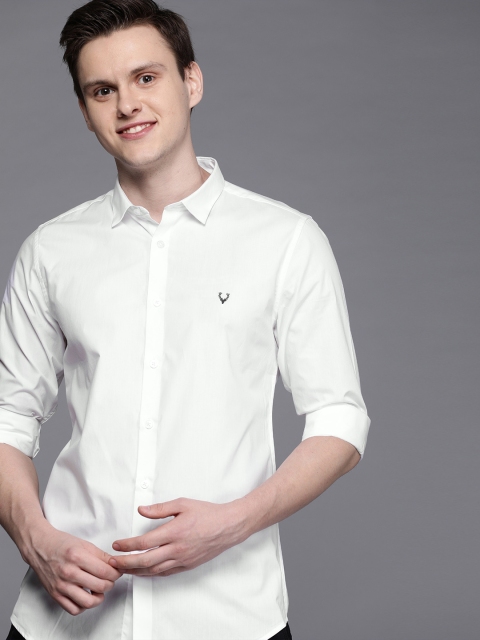 

Allen Solly Sport Men White Ultra Slim Fit Solid Casual Shirt