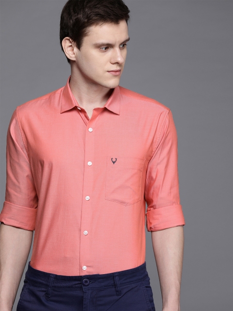 

Allen Solly Men Pink Sport Fit Solid Casual Shirt
