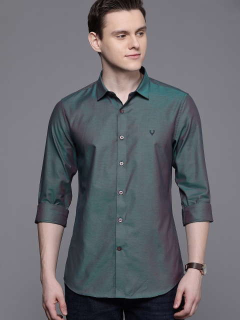 

Allen Solly Sport Men Green Ultra Slim Fit Self Design Casual Shirt