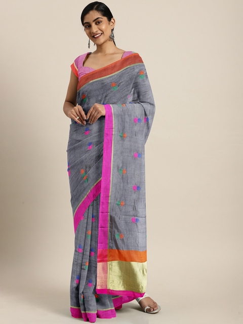 

Soch Grey & Purple Art Silk Woven Design Saree