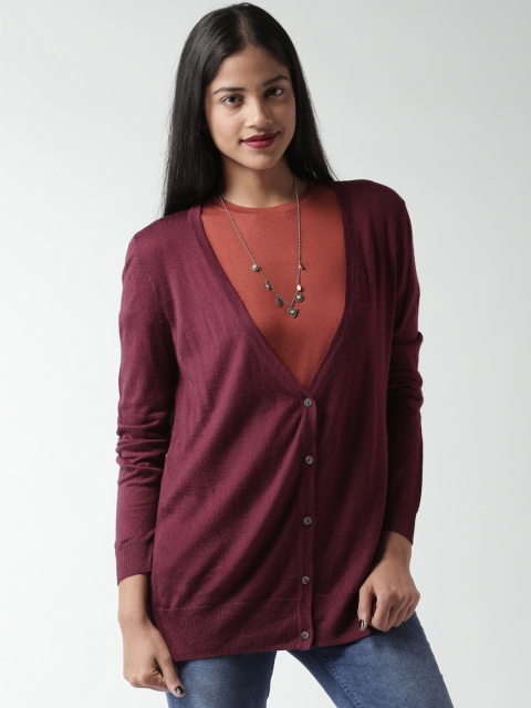 

FOREVER 21 Burgundy Cardigan