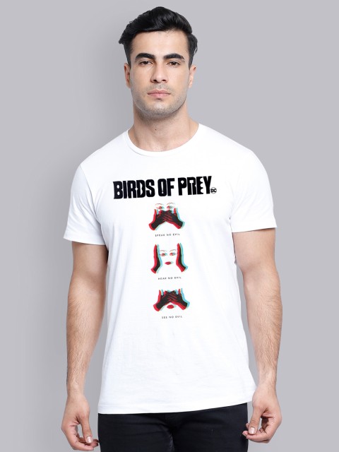 

Free Authority Men White Birds Of Prey Printed T-shirt