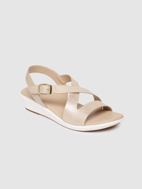 

CERIZ Women Beige Solid Wedge Heels