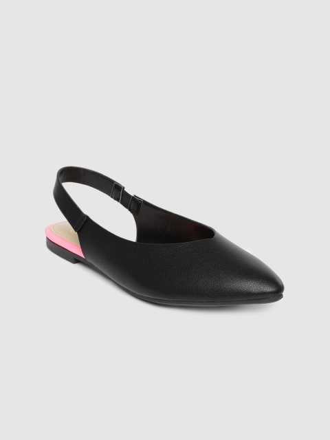 

CERIZ Women Black Solid Flats