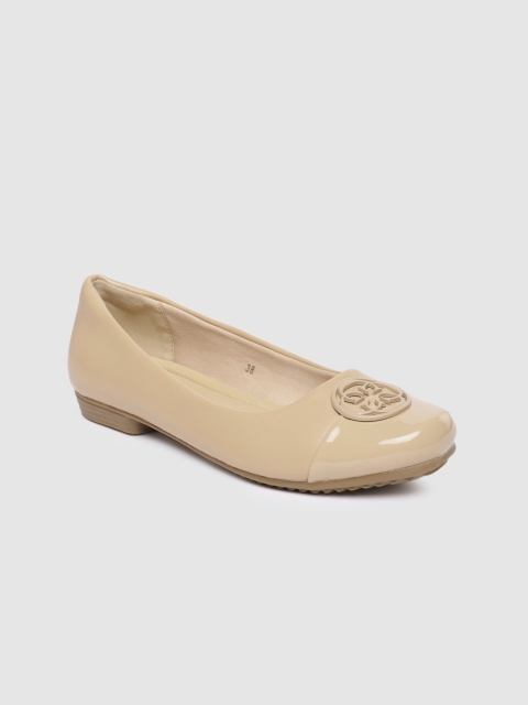 

CERIZ Women Nude-Coloured Embellished Ballerinas