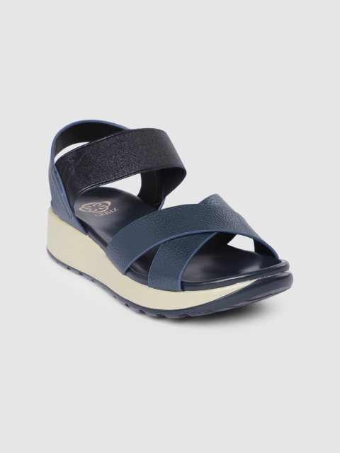 

CERIZ Women Navy Blue Solid Comfort Heels