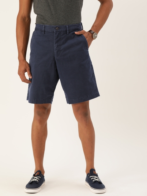 

GAP Men Navy Blue Solid Regular Fit Denim Shorts