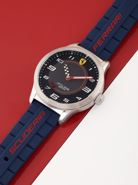 

SCUDERIA FERRARI Unisex Blue Pitlane Analogue Watch 0860015