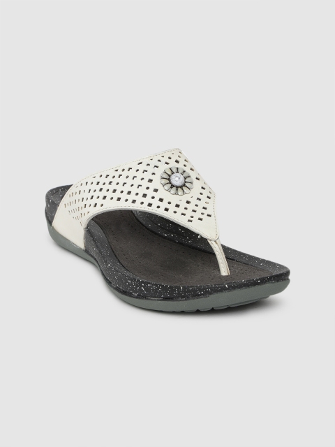 

Inc 5 Women White Solid Open Toe Flats