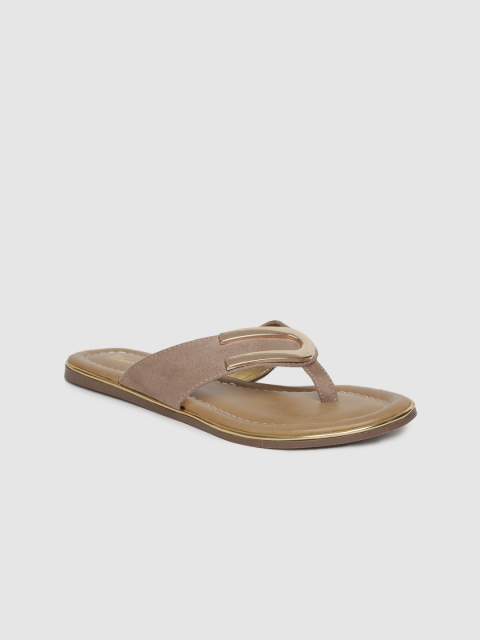 

Inc 5 Women Brown Solid Open Toe Flats