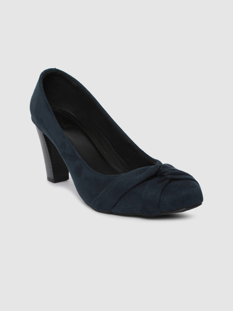 

Inc 5 Women Navy Blue Solid Heels